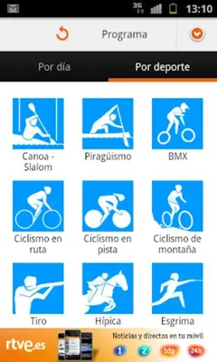 JJOO en Directo – Londres 2012 android App screenshot 1